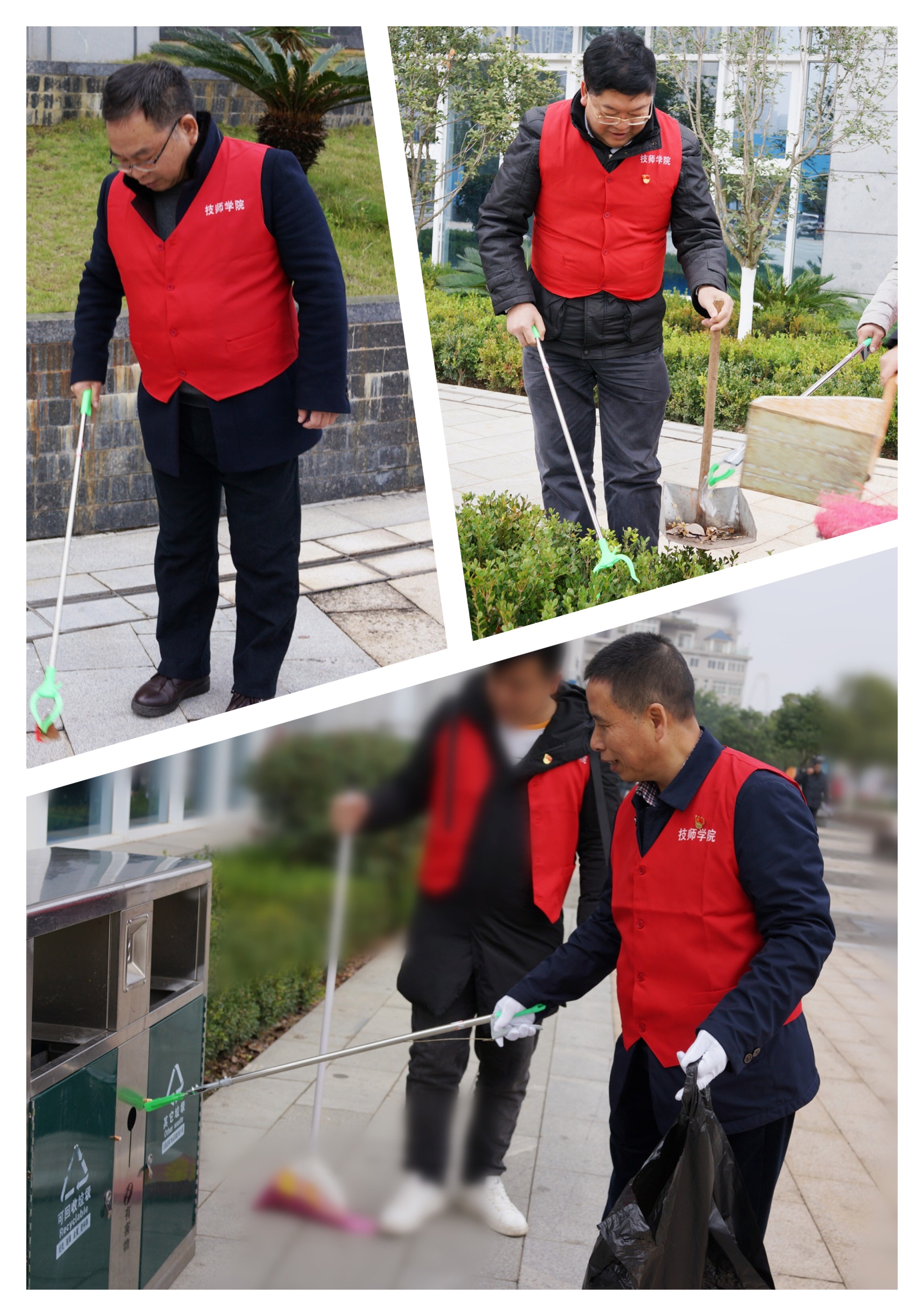 赣州技师学院开展保文创卫迎检活动
