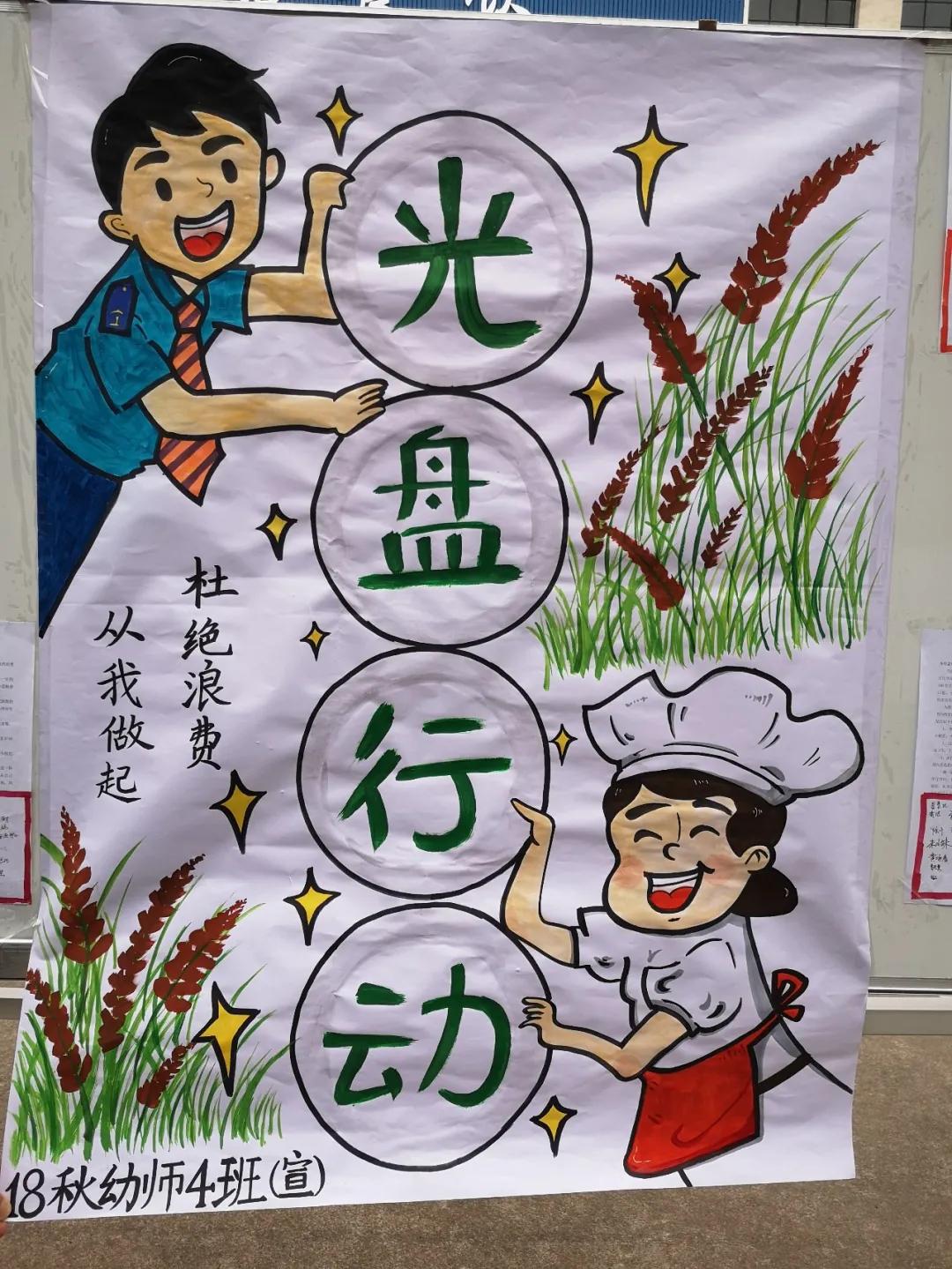 我院商贸旅游系举办主题为“光盘行动,从我做起”的班级画、手抄报作品展