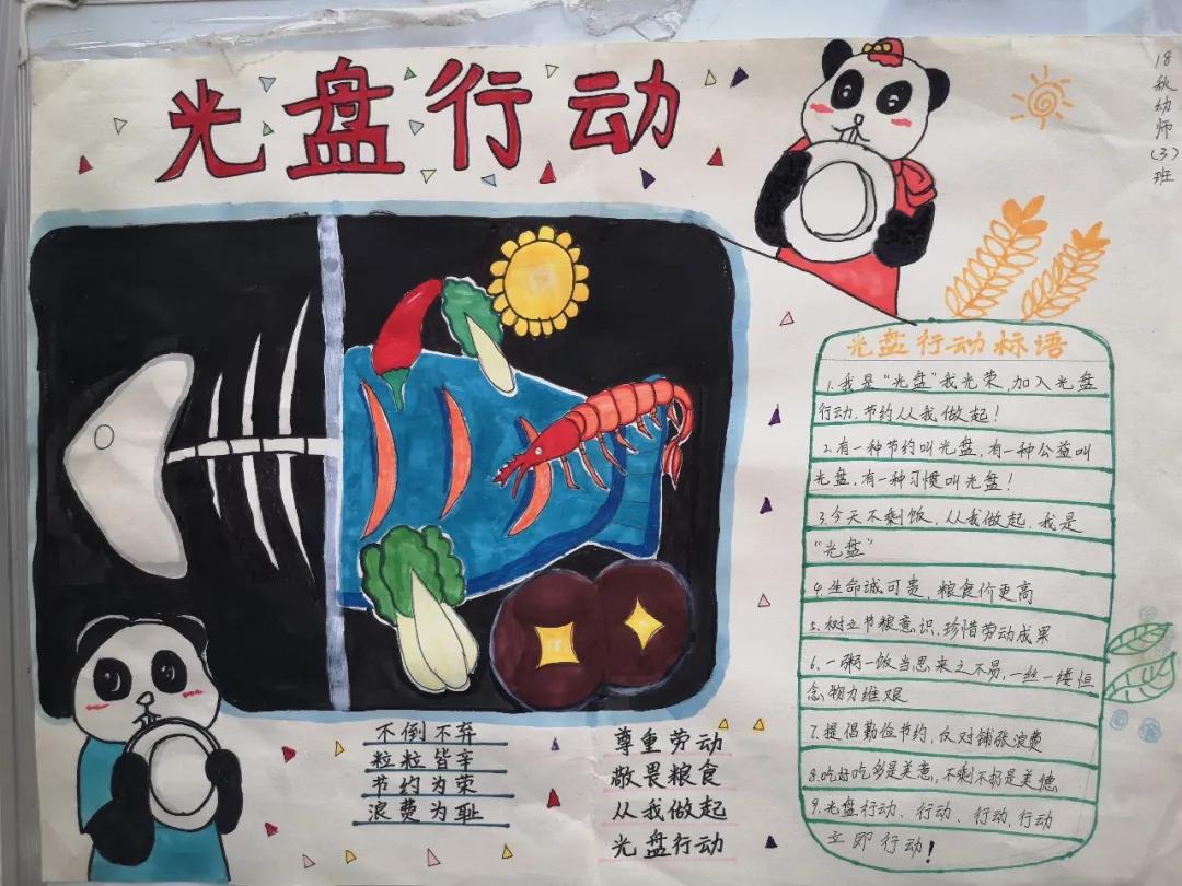 我院商贸旅游系举办主题为“光盘行动,从我做起”的班级画、手抄报作品展
